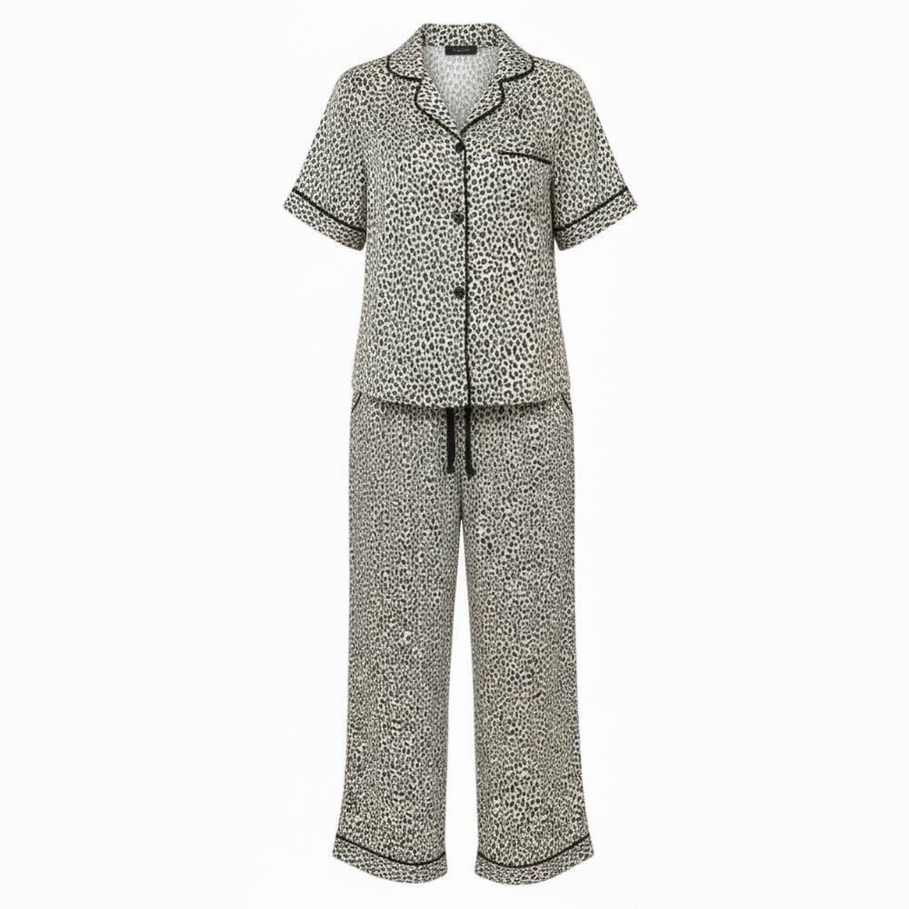 Stars Above “Simply Cool Fabric” Pajama Set – XL – Leopard Print